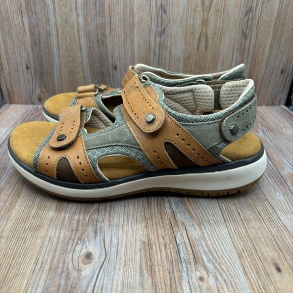 SAS Womens Embark Sport Sandal Adjustable Strap Cushion Comfort Size Live Oak 10 - Picture 3 of 8